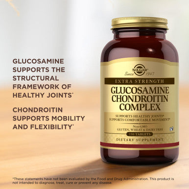 Solgar Extra Strength Glucosamine Chondroitin Complex - 150 Tablets - Supports Healthy Joints & Comfortable Movement - Non-Gmo Gluten Free Dairy Free - 50 Servings