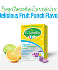 Culturelle Kids Probiotic Complete Multivitamin Chewable Promotes Immune Digestive Oral Health With 11 Vitamins Minerals including Vitamins C D Zinc NonGMO Fruit Punch Flavor 30 Count