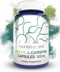 Acetyl LCarnitine Capsules 500mg 180 Count HCL Form Energy Supplement Supports Mitochondrial Function ALCAR HCL