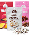 Mavuno Harvest Organic Dried Fruit Variety Pack | Dried Mango, Papaya, Pineapple, Banana, Jackfruit, & Tropical Mix | Healthy, Vegan, No Sugar Added, Non GMO Snacks for Kids & Adults | 2 Ounce, 6 Pack