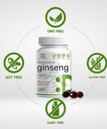 Deal Supplement Korean Red Panax Ginseng Root Extract 7500mg Serving 240 Softgels 150mg Active Ginsenosides