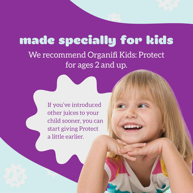 Organifi Kids: Protect - Everyday Immune Support For Kids With Elderberry, Acerola Cherry And Zinc - Berry Flavored Immunity Powder - Plant-Based, Vegan, And No Gluten, Dairy Or Soy - 15 Servings