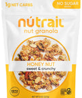 NuTrail Nut Granola Cereal, Honey Nut, No Sugar Added, Keto, Low Carb, Gluten Free, Grain Free, Healthy Breakfast 8 oz. 1 Count