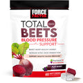 Total Beets Pressure Support Supplements with Beet Powder, Great-Tasting Beets Chewables for Heart-Healthy Energy, and Increased Nitric Oxide, Force Factor, 60 Chews
