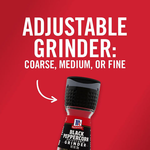 McCormick Grinder Essentials Variety Pack, Non GMO, Varieties Include Black Peppercorn, Himalayan Pink Salt, Peppercorn Medley & Sea Salt, 6.47 oz