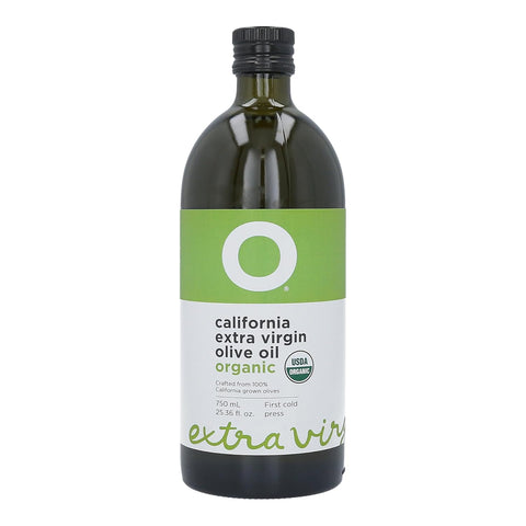 O Olive California Organic Extra Virgin Olive Oil Glass Bottle 25.4 Fl Oz