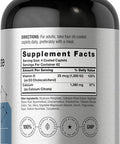 Calcium Citrate 1260 mg | with D3 1000IU | 250 Caplets | Vegetarian, Non-GMO, Gluten Free Supplement | by Horbaach