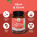 Natures Craft 10000 mcg Pure Biotin Pills for Women Men - Promotes Thicker and Fuller Hair. Natural Supplement for Shiny Thick Hair Growth - Vegetarian Vitamin Capsules - Get Clear Skin Strong Nails