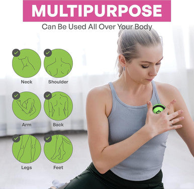 Lacrosse Balls Therapy Set For Muscle Knots And Post-Workout - Physical Therapy Massage Balls, Trigger Point Therapy, And Yoga Therapy - 6-Piece Set