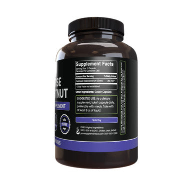 PURE ORIGINAL INGREDIENTS Horse Chestnut (365 Capsule), No Magnesium Or Rice Fillers, Always Pure, Lab Verified