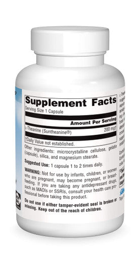 SOURCE S Serene Science L-Theanine 200 Mg Capsule, 120 Count