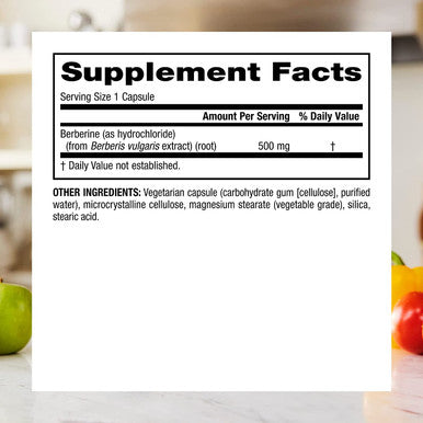 Webber Naturals Berberine Supplement 500 mg Per Pill 75 Vegetarian Capsules NonGMO Gluten and Dairy Vegan