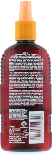 Malibu Spf 15 Bronzing Tanning Oil With Coconut, 200 Ml