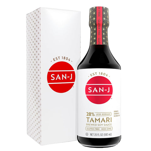 San-J - Gluten Free Tamari Soy Sauce - Specially Brewed - Made with 100% Soy - 64 oz. Container