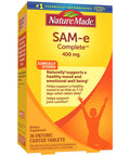 Nature Made Sam-E Complete 400 Mg Tablets 36 Count Value Size Supports A Healthy Mood & Joint Comfort