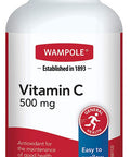 Wampole Vitamin C 500mg Helps Support Immune Function Value Pack 250 Tablets