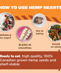 Manitoba Harvest Hemp Hearts, Shelled Hemp Seeds - 8oz, Pack of 2-10g Plant Protein & 12g Omega 3 & 6 per 30g serving - Easy to Digest with 9 Amino Acids - Gluten Free, Non-GMO Project Verified