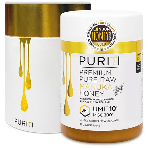 PURITI Manuka Honey MGO 550+ / UMF 15+ | 100% Pure Genuine Raw Manuka Honey | 8.8 Oz / 250g | Harvested, Tested, Certified and Packed in New Zealand