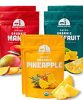 Mavuno Harvest Organic Dried Fruit Variety Pack | Dried Mango, Papaya, Pineapple, Banana, Jackfruit, & Tropical Mix | Healthy, Vegan, No Sugar Added, Non GMO Snacks for Kids & Adults | 2 Ounce, 6 Pack