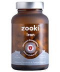 Zooki 100mg Liposomal Iron Bis-Glycinate Capsules 4X Higher Absorption Support Red Blood Cells Immunity Energy Natural Ingredients (30 Servings)