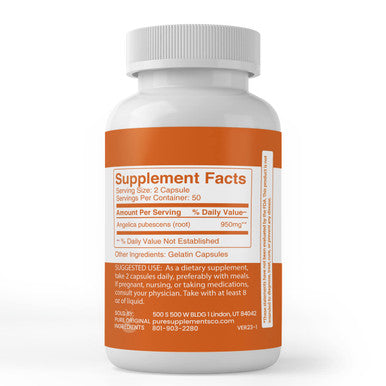 PURE ORIGINAL INGREDIENTS Dong Quai Root Extract, (100 Capsules) Always Pure, No Additives Or Fillers, Lab Verified