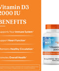 Doctor'S Best Vitamin D3 2000 Iu Softgels For Men & Women - Vitamin D Supplement For Immune System & Heart Health Support 50 Mcg Per Serving Vit D 3 Non Gmo Gluten Free Soy Free 180 Softgels