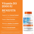 Doctor'S Best Vitamin D3 2000 Iu Softgels For Men & Women - Vitamin D Supplement For Immune System & Heart Health Support 50 Mcg Per Serving Vit D 3 Non Gmo Gluten Free Soy Free 180 Softgels