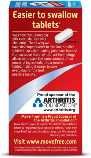 Schiff Move Advanced Plus MSM 120 tablets - Joint Health Supplement with Glucosamine and Chondroitin (Pack of 4)