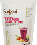 Sunfood Superfoods Sunfood Superfood Organic Smoothie Mix - Natural Plant-Based Protein 13 Powerful Superfoods & Adaptogen Blend- No Fillers Additives Or Preservatives. Coconut Palm Sugar For Light Sweetness. 8 Oz Bag
