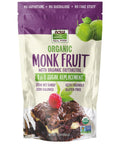 NOW Foods, Organic Monk Fruit, Zero-Calorie Sweetener, Gluten-Free and Non-GMO, 70 Packets