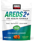 Force Factor AREDS2+ Eye Vitamins with Lutein & Zeaxanthin AREDS 2 Formula to Support Macular Carotenoids Eye Health Supplements for Adults to Support Vision Tropical Punch Flavor 60 Soft Chews