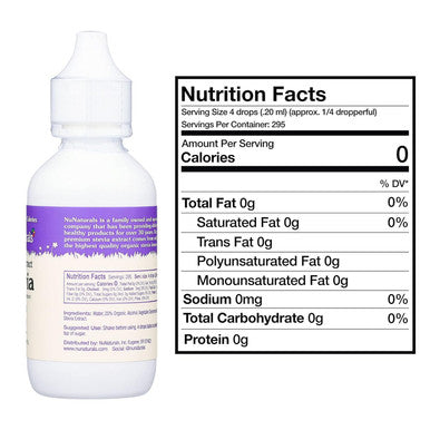 Nunaturals Clear Extract Nustevia, Plant-Based Sweetener, 2 Oz, 2 Pack, Plastic