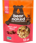 Bear Naked Granola Cereal, Breakfast Snacks, Fruit and Nut, 12oz Bag (1 Bag)