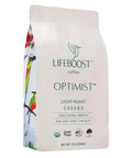 Lifeboost Light Roast Ground Coffee Non GMO Single Origin Low Acid Organic Light Roast Coffee Third Party Tested For Mycotoxins and Pesticides Ground 12 Ounces