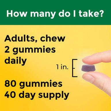 Nature Made Calcium Gummies 500 Mg Per Serving With Vitamin D3 Dietary Supplement For Bone Support 80 Gummies 40 Day Supply