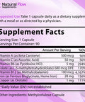 Iron Supplement 2-In-1 Complete Complex - Natural Flow 2X Heme And Chelated Non Heme Iron Bisglycinate, Folate, B And Vitamin C, For Anemia And Blood Building Support, Gentle On Stomach, 90 Caps