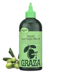 Graza Drizzle Extra Virgin Olive Oil, Finishing Oil - High Polyphenol Early Harvest EVOO Finishing Oil in a Squeeze Bottle - Single Farm Olives from Spain - 11.8 Fl Oz (350ml)