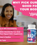 1200Mg Liposomal Nad+ Supplement, Ultra Purity Actual Nad Supplement, Enhanced Absorption, Boosting Nad+, Age Defense, Energy, Metabolic Repair, Optimal Nad Supplement, 60 Softgels