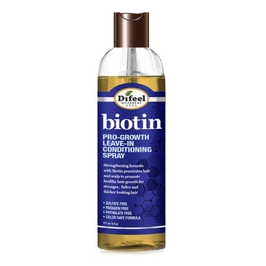 Difeel Pro-Growth Biotin Leave in Conditioning Treatment 6 oz. with Spray Cap & Dispensing Cap