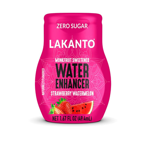 Lakanto Sugar Free Water Enhancer - Sweetened with Monk Fruit Sweetener and Erythritol, On the Go Liquid H2O Hydration, Zero Sugar, Naturally Flavored - Fruit Punch (1.67 fl oz - Pack of 1)