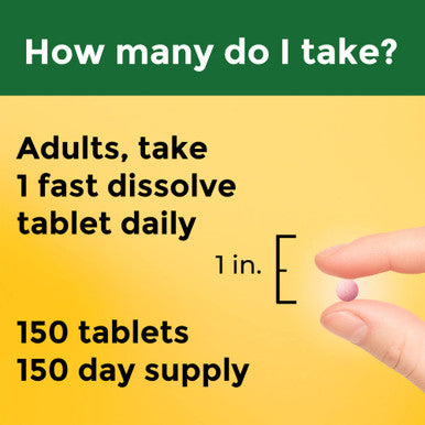 Nature Made Vitamin B12 1000 Mcg Easy To Take Sublingual B12 For Energy Metabolism Support 150 Sugar Free Fast Dissolve Tablets 150 Day Supply