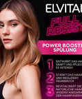 L'Oreal Paris Conditioner Against Hair Loss Due To Hair Breakage For Powerless Brittle Hair With Biotin Provitamin B5 And Arginine Elvital Full Resist Power Booster Conditioner 1 X 250 Ml