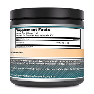 Amazing Formulas L-Citrulline Powder Supplement | 1000 Mg Per Serving | Non-Gmo | Gluten-Free | Non-Gmo | Made In Usa