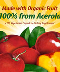Nature's Way Alive! Vitamin C Supplement, Made with Organic Fruit, 120 Vegetarian Capsules