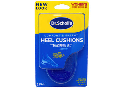 Dr. Scholl'S Massaging Gel Heel Cushions For Women Size 6-10 - 1 Pr Pack Of 2