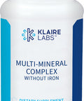 Klaire Labs Multi-Mineral Complex Without Iron - Broad Spectrum & Hypoallergenic Essential Trace Mineral Blend with Copper & Zinc, Iron- (100 Capsules)