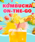 Teazen Kombucha Tea Sunset Bliss Hydration Variety Pack - 20 Sticks 5 Flavors (Peach Mango-Guava Strawberry-Kiwi Citron Mulled Wine)