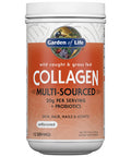 Garden of Life Marine & Grass-Fed Collagen Peptides Powder Supplement (Type I Iii) With Probiotics & Bcaas For Mobility Joint Health Hair Skin & Nails - Unflavored 20G Per Serving 12 Servings