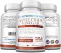 Approved ScienceApple Cider Vinegar with Mother and Piperine Helps Detoxify Boost Metabolism Reduce Inflammation 1 Vegan Friendly Bottle