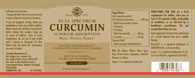 Solgar Full Spectrum Curcumin - 90 Licaps - Superior Absorption - Brain Joint & Immune Health - Non-Gmo Vegan Gluten Free Dairy Free - 90 Servings
